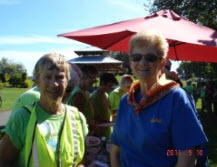Barb Fudge (Glacier Grannies) and MaryLou (Denman Island)
