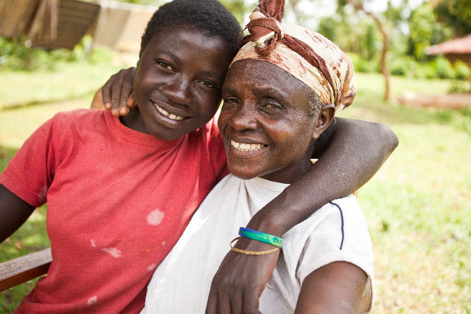A grandmother and granddaughter embrace: Kenya - Pendeza Africa